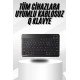 Kablosuz Bluetooth Bağlantılı Taşınabilir Q Klavye Tüm Cihazlara Uyumlu