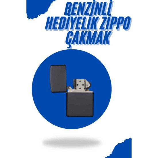 Siyah Kutulu Metal Çakmak Benzinli Hediyelik Eşya Siyah Kutulu Metal Çakmak Benzinli Hediyelik Eşya