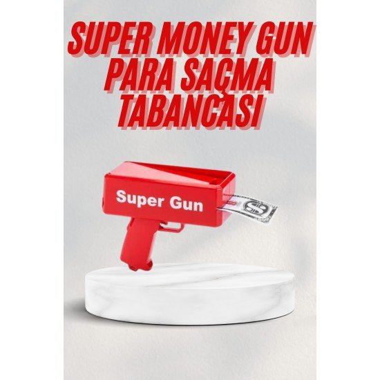 Kırmızı Parti Oyuncağı Para Saçma Fırlatma Tabancası Makinesi Super Money Kırmızı Parti Oyuncağı Para Saçma Fırlatma Tabancası Makinesi Super Money