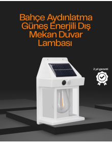 1800 mAh Pilli Solar Duvar Aydınlatma