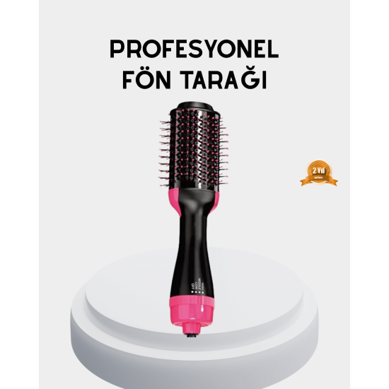 Yeni Nesil Fön Tarağı – 220°C Isı, Negatif İyon, 360° Dönebilen Kablo Yeni Nesil Fön Tarağı – 220°C Isı, Negatif İyon, 360° Dönebilen Kablo