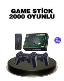 Kablosuz 4K Retro Atari Game Stick – 2 Kollu, 20000 Hazır Oyun
