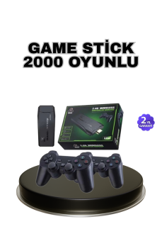 Kablosuz 4K Retro Atari Game Stick – 2 Kollu, 20000 Hazır Oyun