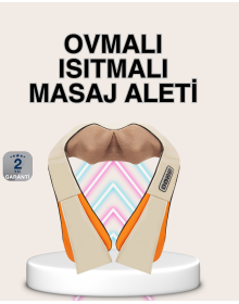 Bel Omuz Boyun Masaj Aleti Ovmalı Isıtmalı Kas Yorgunluğu Giderici
