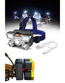 Kafa Lambası 800 Lümen 4 Mod Yüksek Işık Flaşörlü Şarjlı Led Lamba
