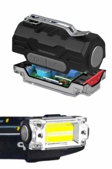 Kafa Lambası, Su Geçirmez Kafa Feneri 3 Mod Aydınlatma