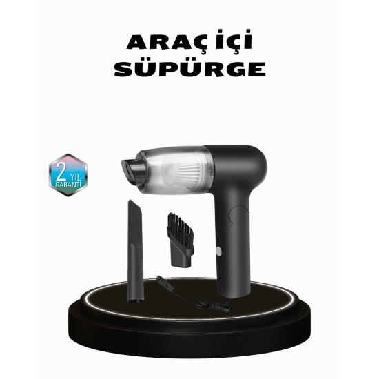 Taşınabilir Vakumlu Araç Süpürgesi – Katlanabilir Sap, Yıkanabilir Filtre, 120W Motor Taşınabilir Vakumlu Araç Süpürgesi – Katlanabilir Sap, Yıkanabilir Filtre, 120W Motor