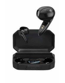 Rgb Işıklı Çift Mikrofonlu Siyah Profesyonel  Kulaklığı Kablosuz Kulakiçi