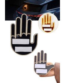 Uzaktan Kumandalı El Orta Parmak Led Araç Camına Özel