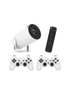 4K Wireless Çift Kollu Kumandalı Oyun Projeksiyonu Retro Video Oyunu