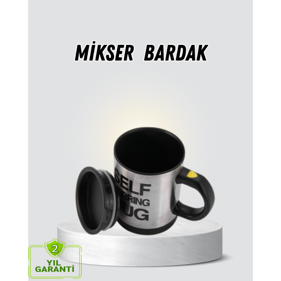 Akıllı Kendi Kendini Karıştıran Termal Kupa – Paslanmaz Çelik