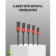 5 Parça Detay Temizlik Fırçası Seti Jant Motor Havalandırma İç Dış Temizlik