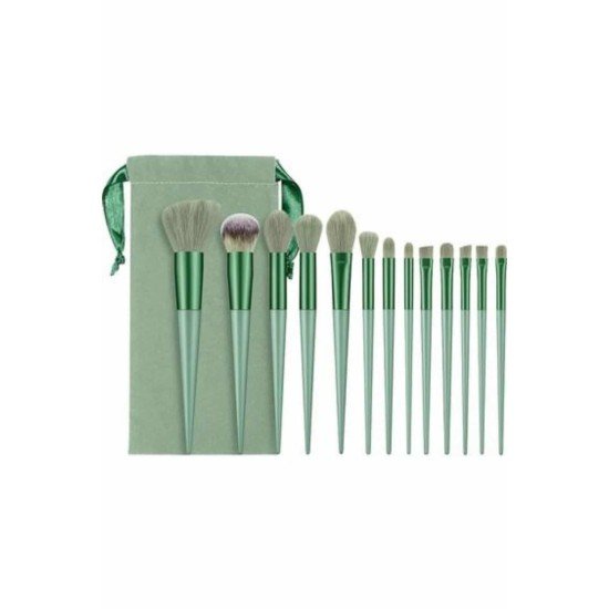 13 Parça Makyaj Fırça Seti Far Kontür Aydnlatıcı Fırçası İz Bırakmaz Hafif ve Yumuşak