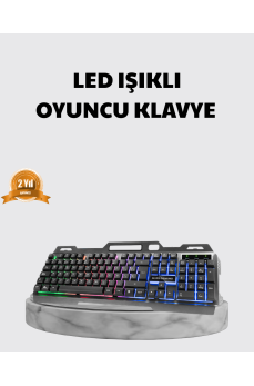 Profesyonel  Klavye Mouse Seti – RGB Işıklı, Türkçe Q, DPI Ayarlı, Dayanıklı Gövde
