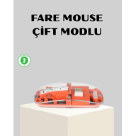 Bluetooth 5.0 & 2.4GHz Kablosuz Fare – 3 Cihaz Bağlantılı, Hızlı Geçiş, USB Alıcılı