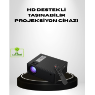 1080p Full HD Taşınabilir Projeksiyon Cihazı LED Işıklı Uzaktan Kumandalı 1080p Full HD Taşınabilir Projeksiyon Cihazı LED Işıklı Uzaktan Kumandalı