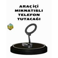 360° Dönebilen Katlanır Manyetik Araç Telefon Tutucu – MagSafe Uyumlu, Kompakt ve Şık Tasarım