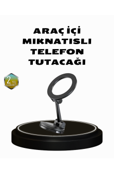 360° Dönebilen Katlanır Manyetik Araç Telefon Tutucu – MagSafe Uyumlu, Kompakt ve Şık Tasarım