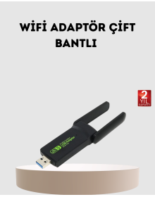 Ultratekno Dual Band WiFi Adaptör – 1200 Mbps, USB 3.0, Çift Antenli, Geniş Kapsama Alanı ve Yüksek Hız