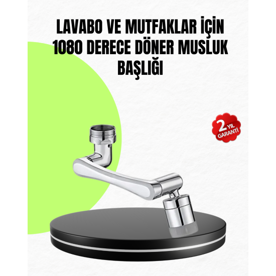 2 Modlu 1080° Dönebilen Musluk Başlığı Esnek 3 Eklemli Hareketli Tasarım 2 Modlu 1080° Dönebilen Musluk Başlığı Esnek 3 Eklemli Hareketli Tasarım