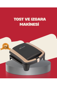 Tost Makinesi Yapışmaz Plaka 1500 Watt Güçlü Performans