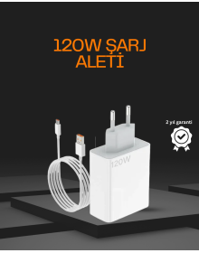 120 Watt Type C Şarj Başlığı Poco X3 X4 X5 Pro Uyumlu
