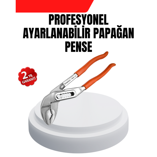 Ayarlanabilir Kurbağacık Pense Boru Anahtarı Çelik Malzeme