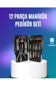 El ve Ayak Bakımı İçin Profesyonel 12 Bakım Seti
