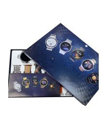 Unısex Yuvarlak Ekranlı 7 Kordonlu Akıllı Saat GPS Destekli Çoklu Kordon Seçeneği