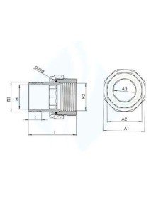 3/4 Düz Radyatör Rakoru