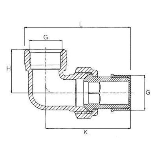 3/4 Köşe Radyatör Rakoru 3/4 Köşe Radyatör Rakoru
