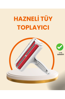 Elektriksiz Hazneli Tüy Temizleyici – Kedi Köpek Tüy Toplama Rulosu