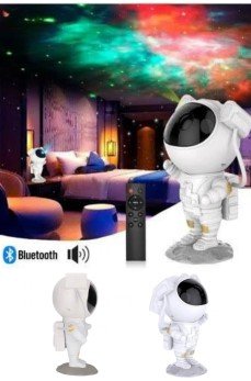 Projeksiyon Astronot Lamba Speaker Sevimli Astronot Bluetooth Hoparlör Projeksiyon Astronot Lamba Speaker Sevimli Astronot Bluetooth Hoparlör