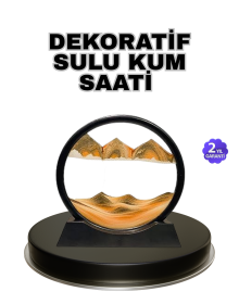 Şeffaf Dekoratif Kum Saati – Dayanıklı Gövde, Minimalist Stil, Masa ve Vitrin Aksesuarı