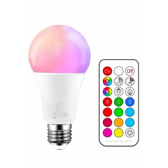Ambiyans Aydınlatma RGB Led Lamba Kumandalı Renk Değiştirebilen