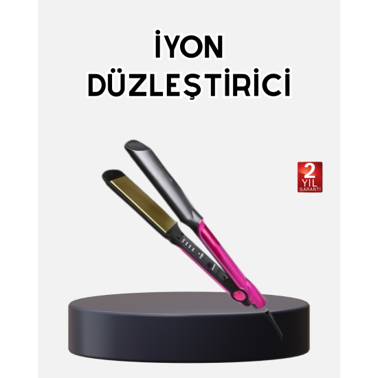 İyonik Saç Düzleştirici – 220°C Isıya Kadar Çıkan, LED Göstergeli ve Eşit Isı Dağılımlı Plaka İyonik Saç Düzleştirici – 220°C Isıya Kadar Çıkan, LED Göstergeli ve Eşit Isı Dağılımlı Plaka