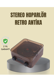 Saatli Gece Işıklı Hoparlör – Modern ve Vintage Tasarım