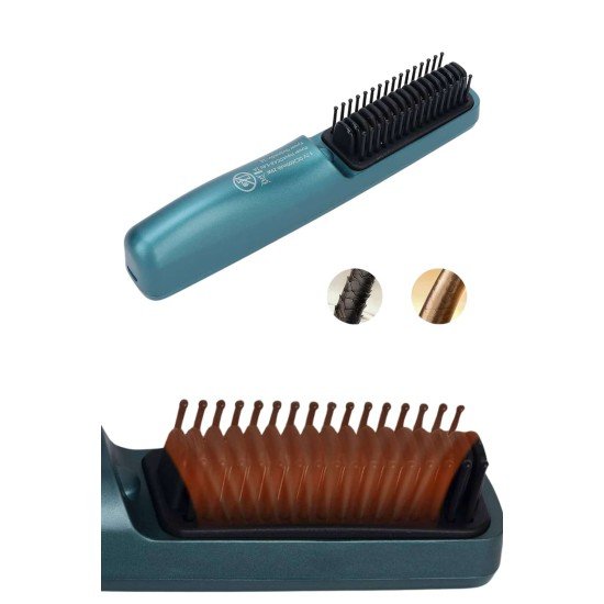 Şarjlı Saç Düzleştirici Tarak İyon Özellikli Sıkı Dişli Elektriklenme Karşıtı Şarjlı Saç Düzleştirici Tarak İyon Özellikli Sıkı Dişli Elektriklenme Karşıtı