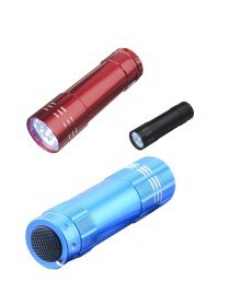 3 Adet 9 Ledli Metal Mini El Fener