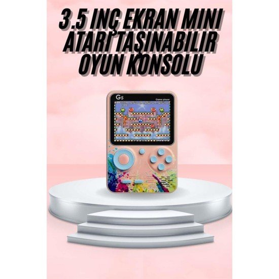 3.5 İnç Klasik Retro LCD Ekran 500 Oyunlu Oyun Konsolu Taşınabilir