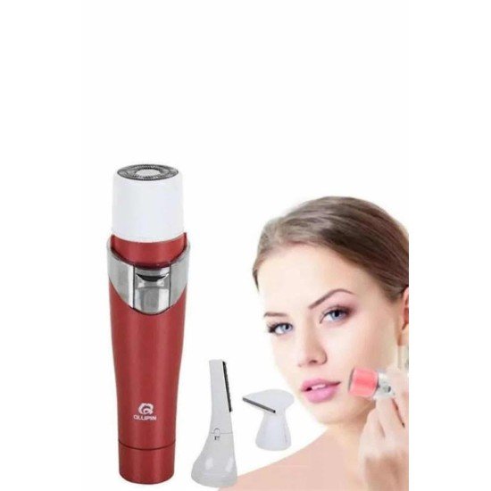 3 Başlıklı Yüz Kaş Epilasyon Aleti Değiştirilebilir Başlık Hassas Ciltlere Uygun