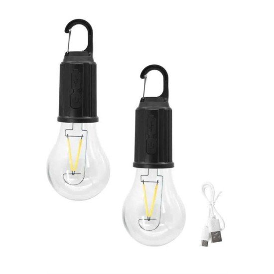 3 Farklı Mod LED'li Şarjlı Asma Kancalı Kamp Lambası Taşınabilir Ampul 3 Farklı Mod LED'li Şarjlı Asma Kancalı Kamp Lambası Taşınabilir Ampul
