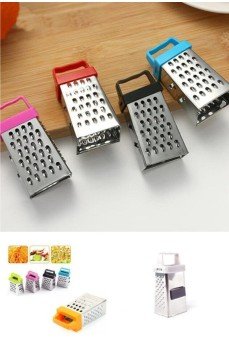 3 Fonksiyonlu Mıknatıslı Mini Sarımsak Peynir Rendesi 8 cm