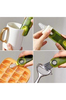 3 Fonksiyonlu Çok Amaçlı  Temizlik Fırçası Mutfak-Banyo-Araç- Klavye -Pencere Oluk Temizlik Fırçası