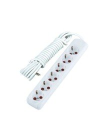 3 Mt. Kablolu 6 lı Topraklı Grup Priz