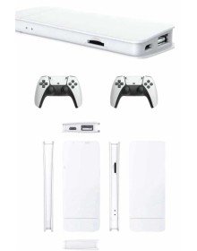 3D Çift Oyun Kollu 4K HD Ekran Nostaljik 20.000 Oyunlu Beyaz Game Box