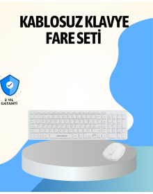 2.4 Ghz Wireless Kablosuz Klavye Mouse Seti Tv Pc Uyumlu