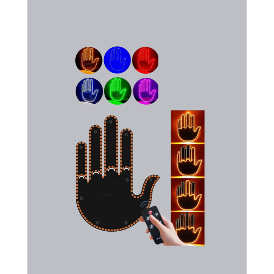 176 LED’li Amber Trafik Uyumlu Sinyal Işığı – El Hareketiyle Kontrol