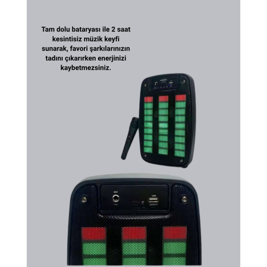 Bluetooth Hoparlör – Kablosuz Bağlantı, 2 Saat Müzik Süresi Bluetooth Hoparlör – Kablosuz Bağlantı, 2 Saat Müzik Süresi