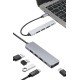 Macbook Pro/air Uyumlu USB Type-C 8 In 1 Hub Dönüştürücü Çevirici Çoklayıcı USB Hdmı Micro Sd 8 Girişli